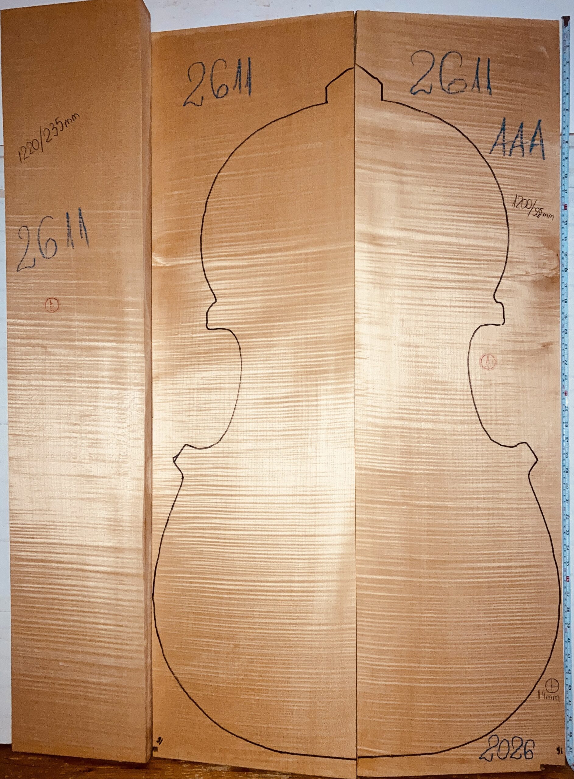 Double bass No.2611 Back and Sides