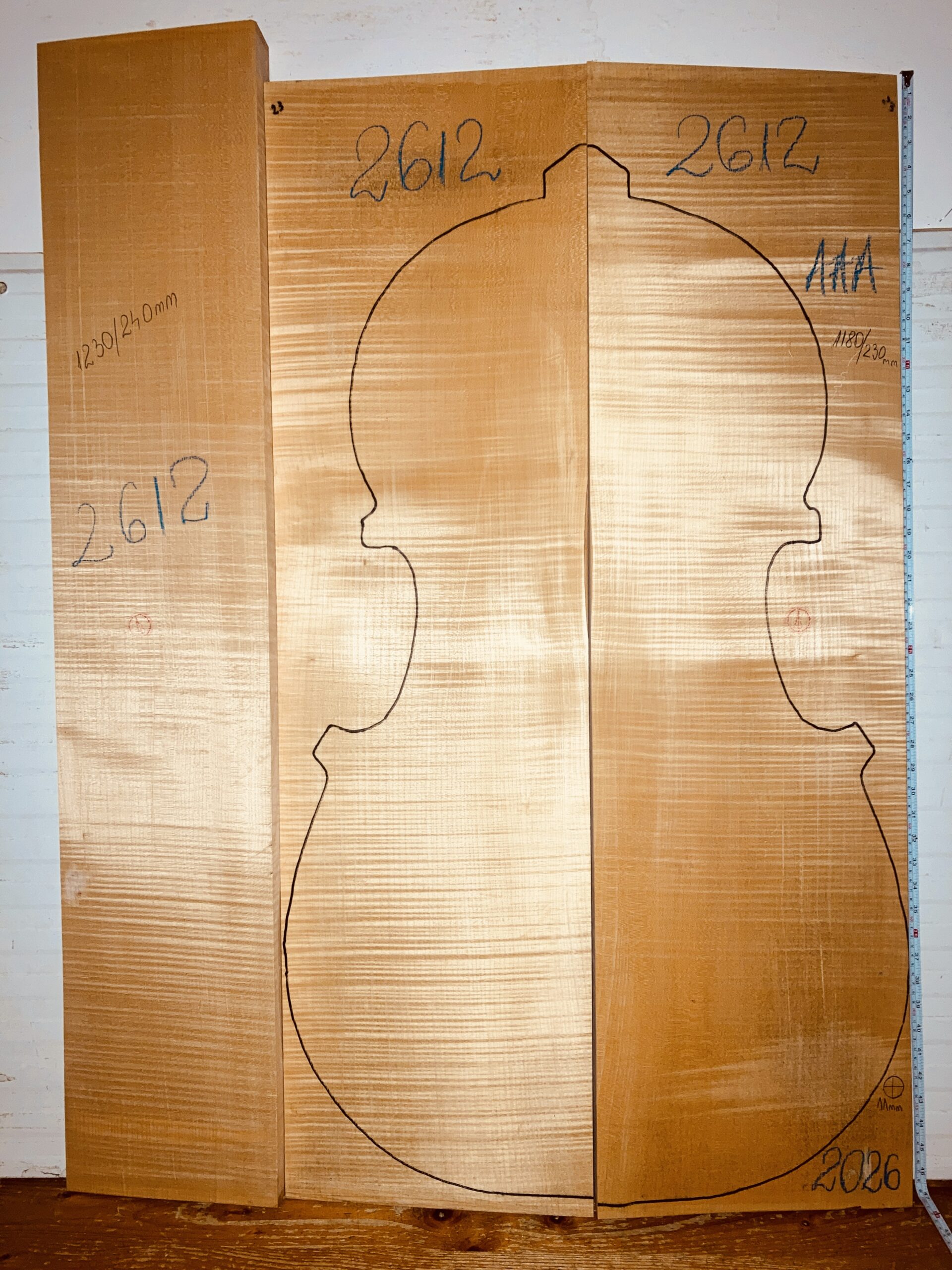 Double bass No.2612 Back and Sides