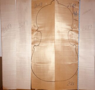 curly maple back and sides for double bass
