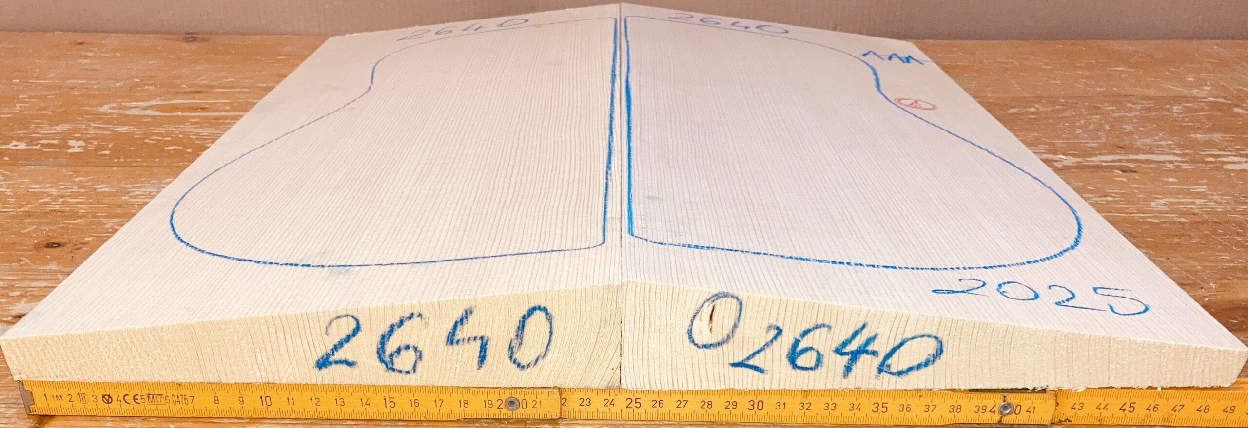 cut from Guitar Spruce
