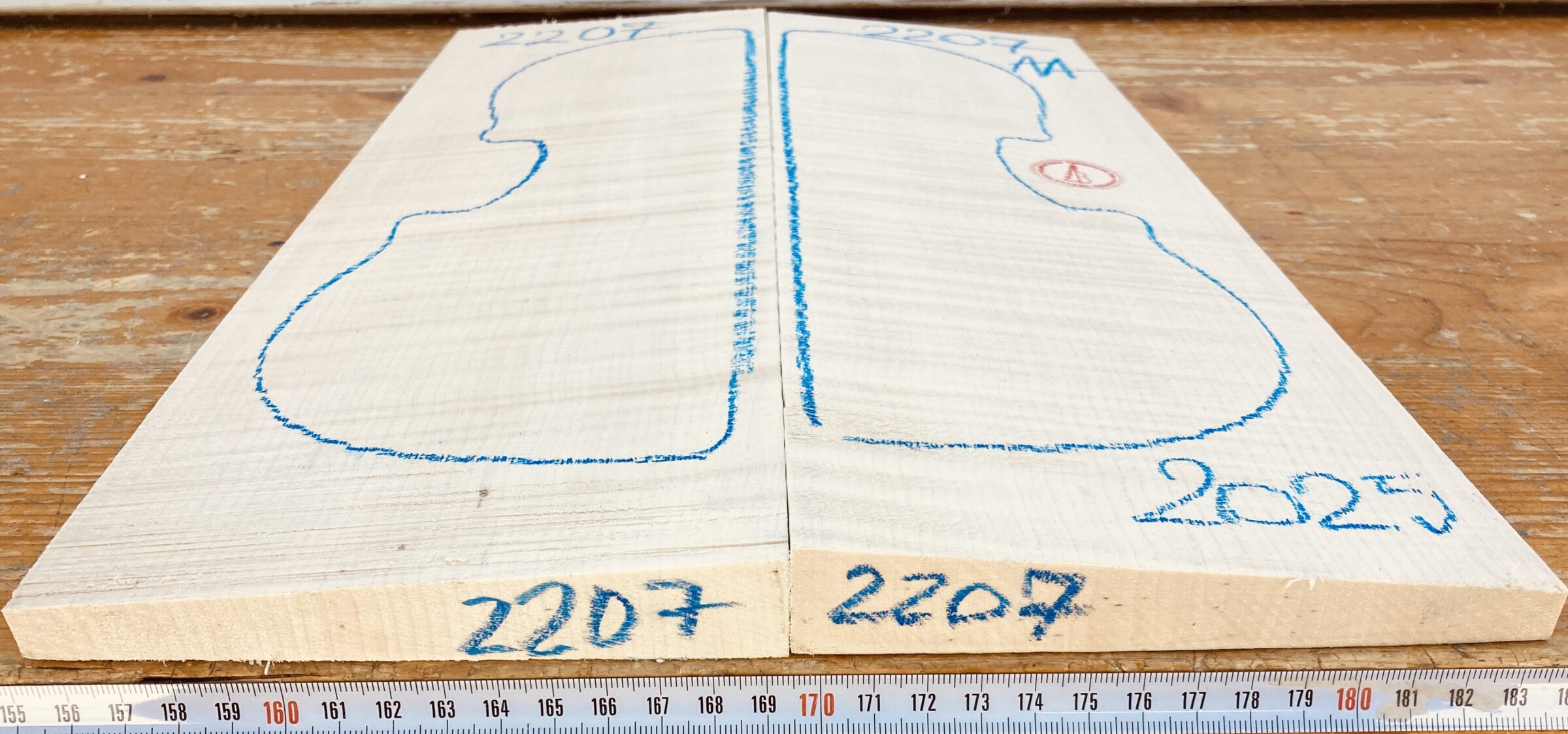 Violin Curly Maple Back and Sides No. 2207, AA Grade - Image 2