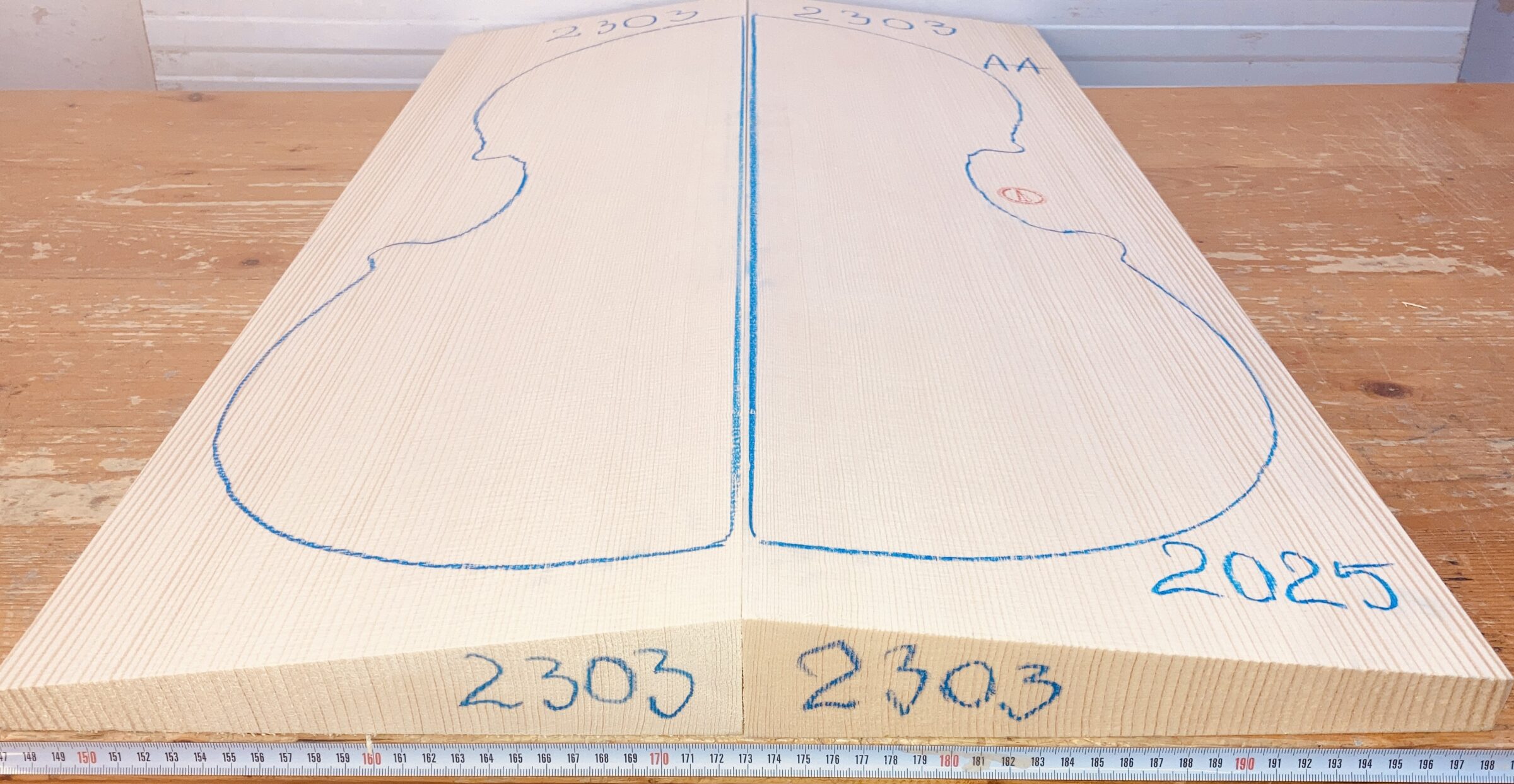 Cello Spruce Top No. 2303, AA Grade - Image 2
