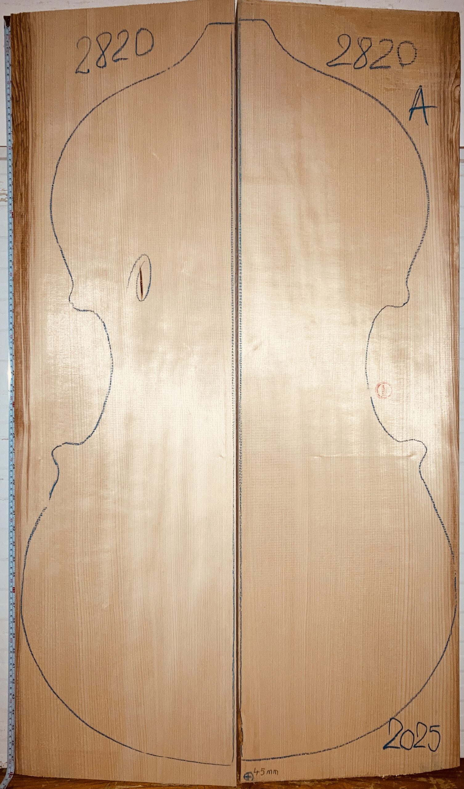 Double bass No.2820 Top