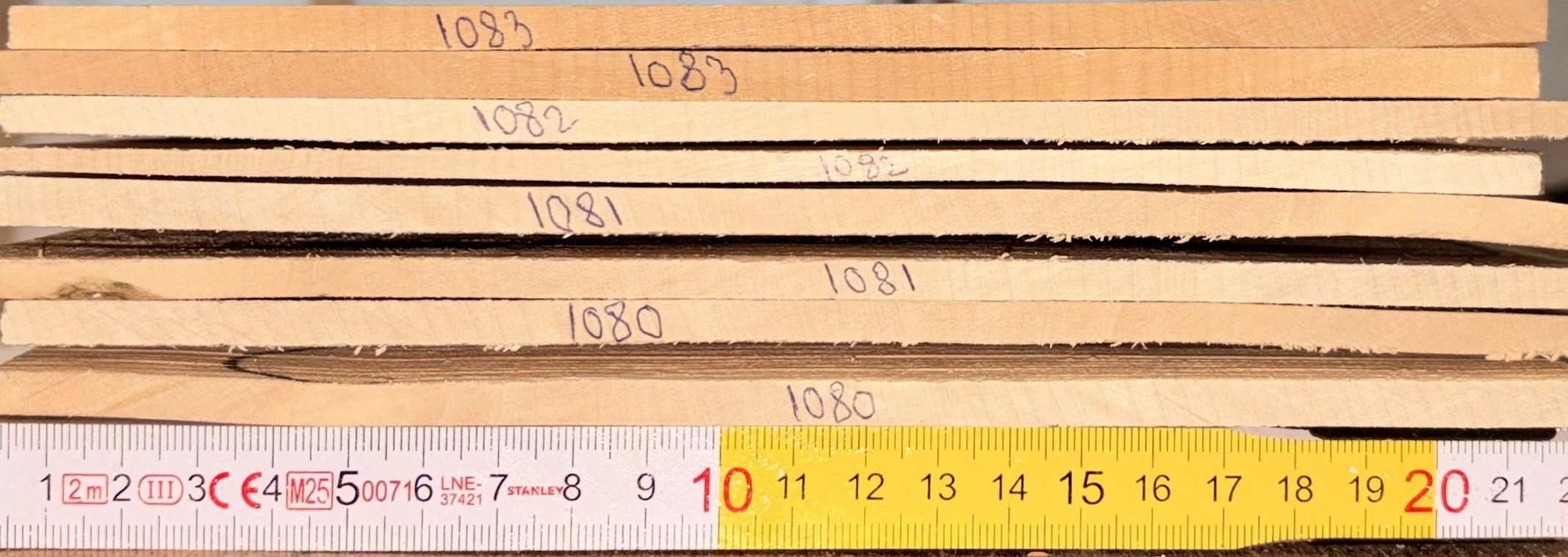 cut from Curly maple