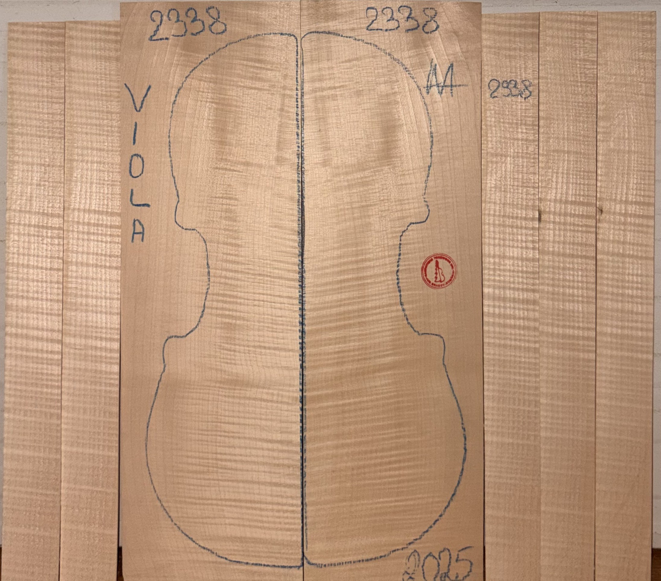 Viola No.2338 Back and Sides