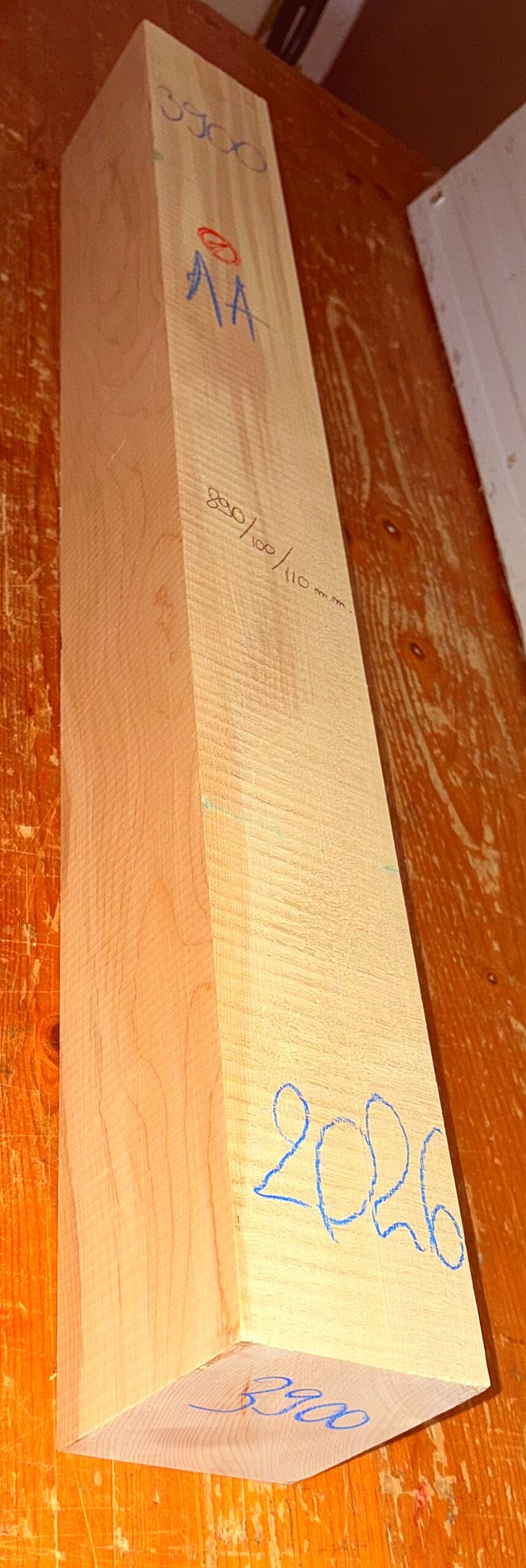 cut from Curly Maple