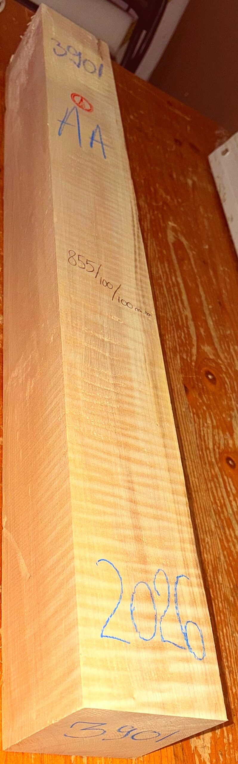 cut from Curly Maple