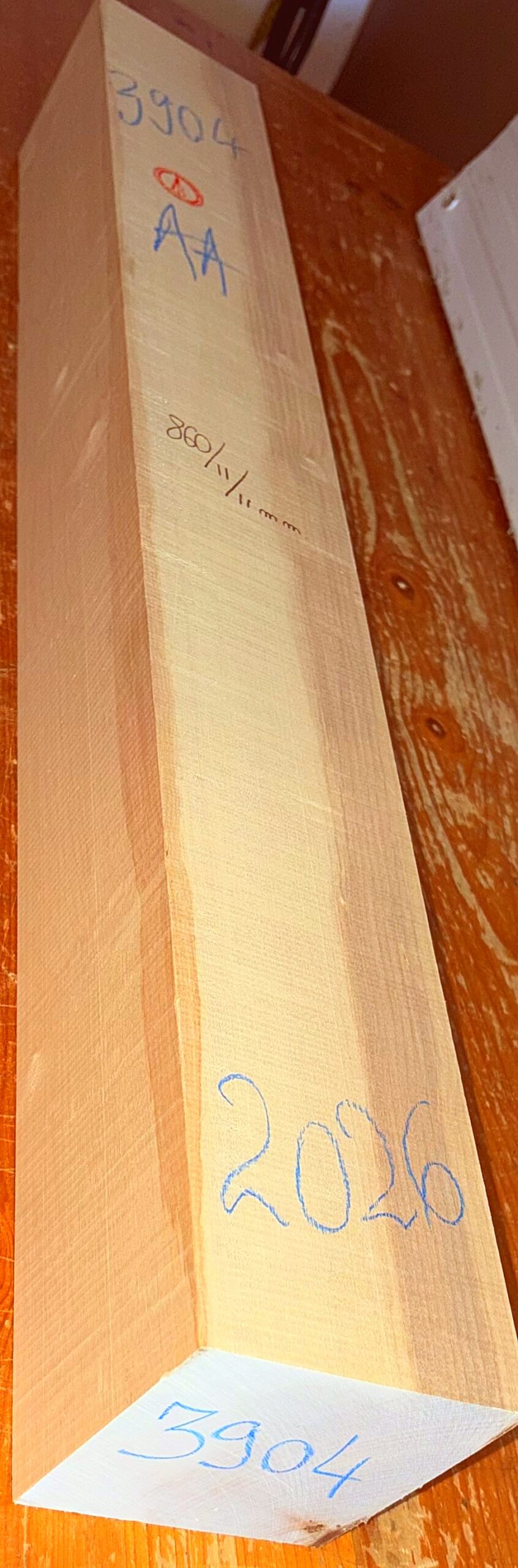 cut from Curly Maple