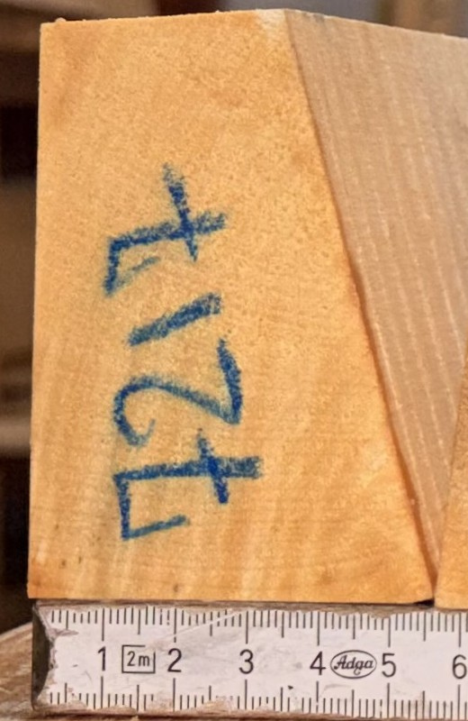 cut from Curly maple