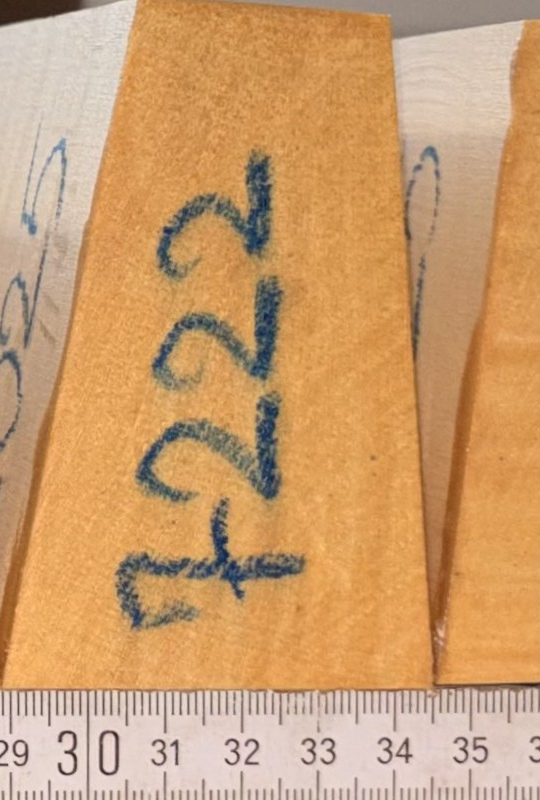 cut from Curly maple