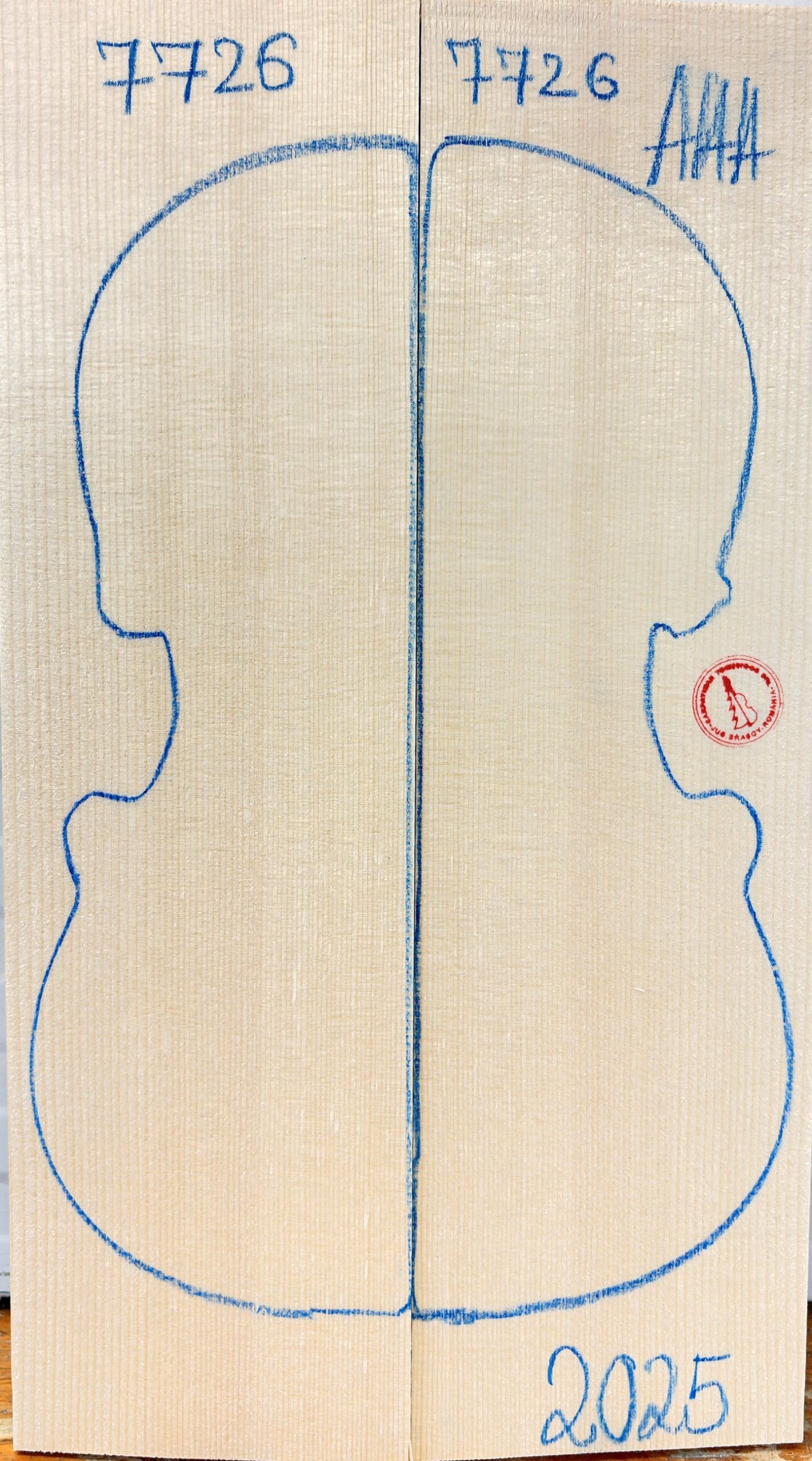 Violin No.7726 Top
