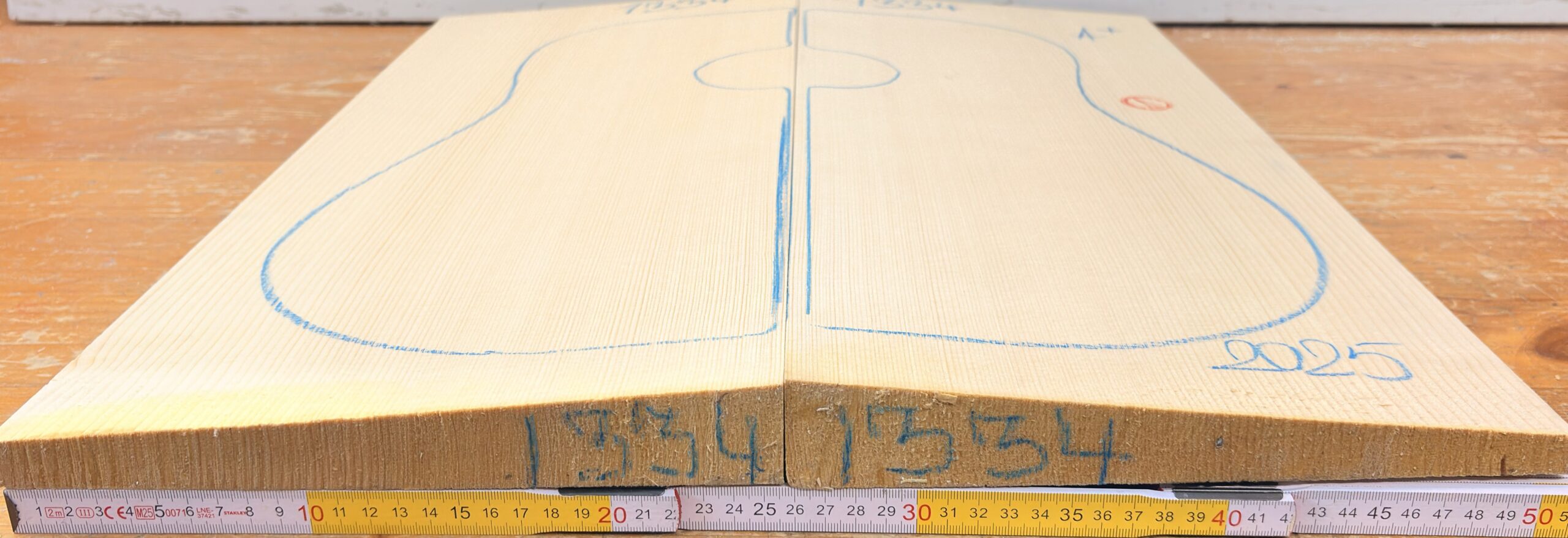 cut from Guitar Spruce