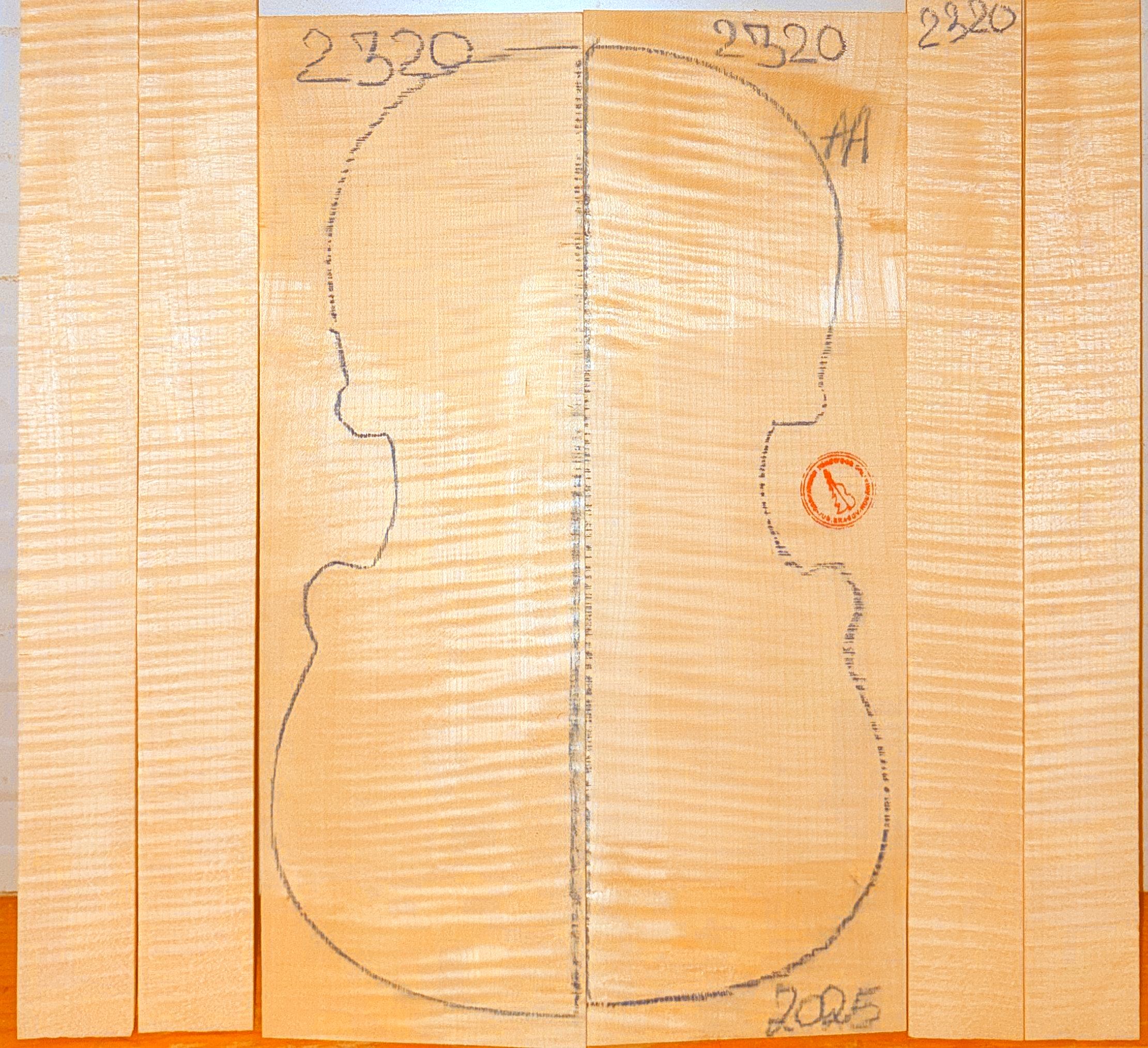 Violin No.2320 Back and Sides