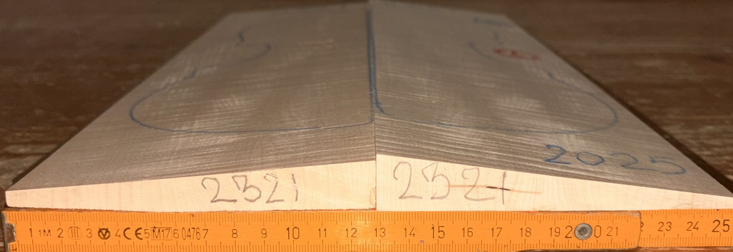 cut from Curly Maple