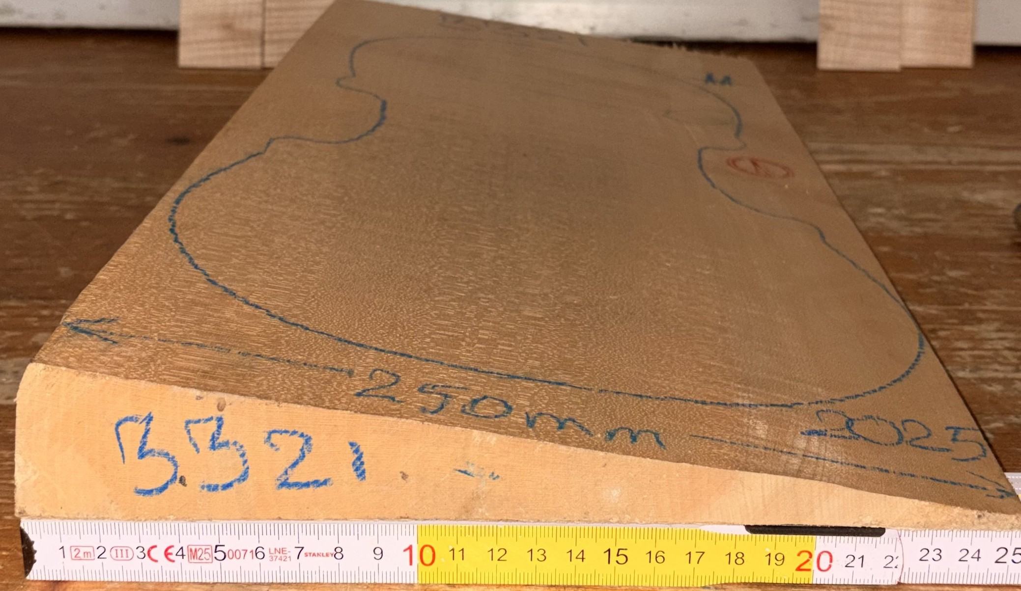 cut from Curly Maple