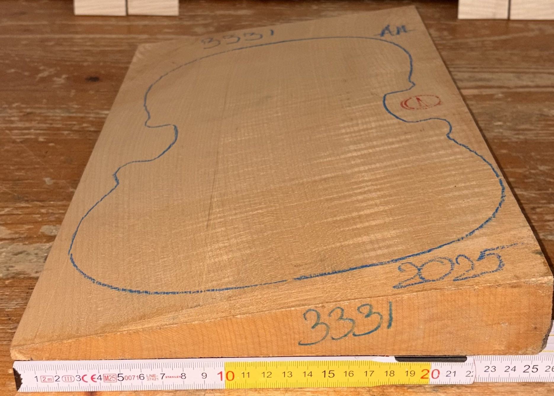 cut from Curly Maple