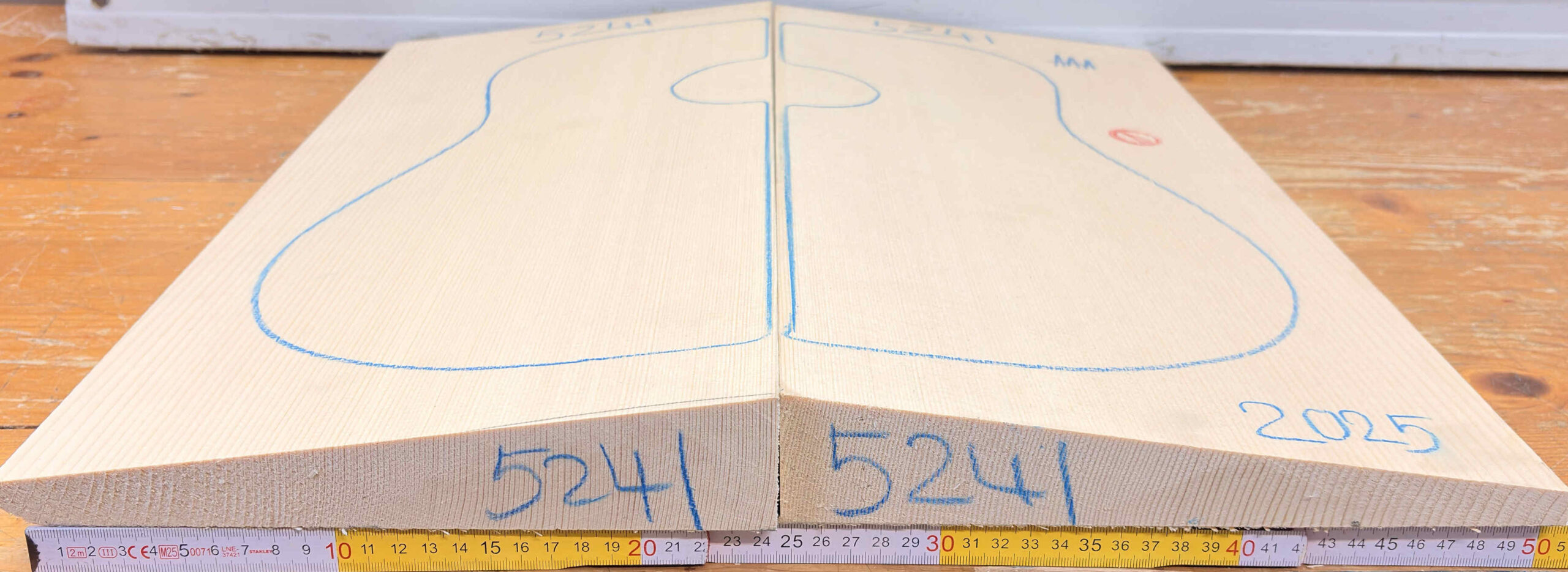 cut from Guitar Spruce