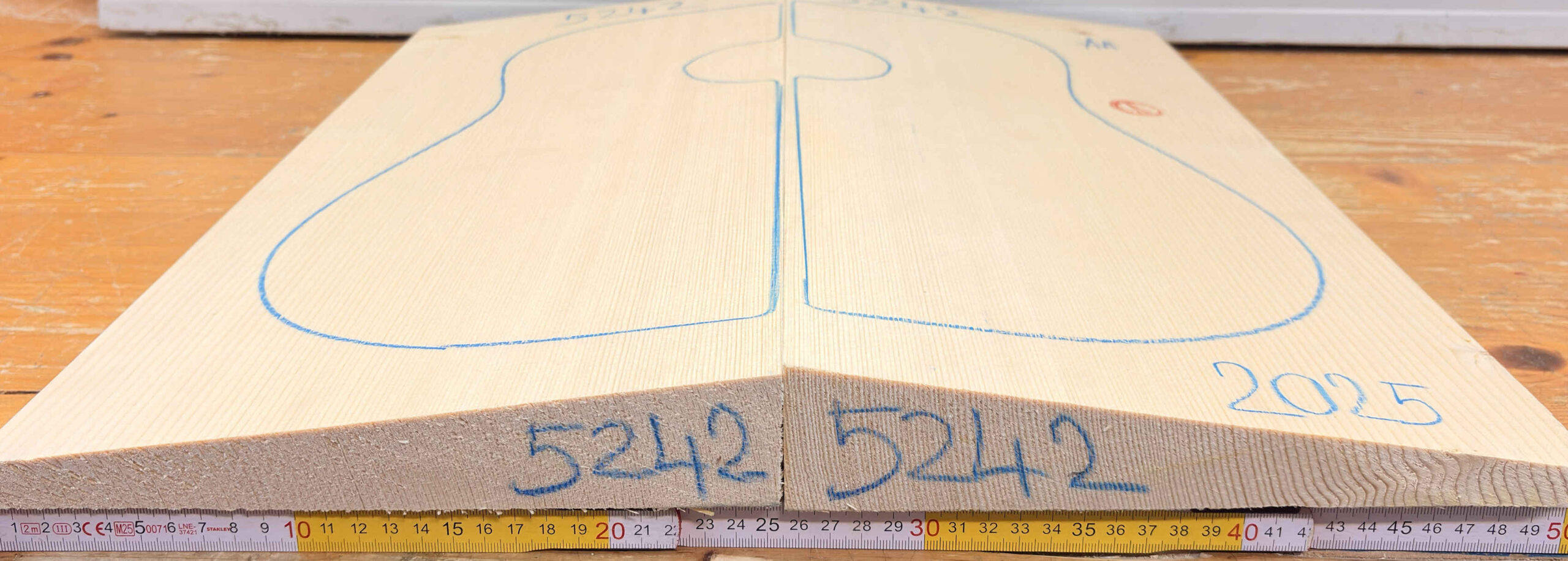 cut from Guitar Spruce