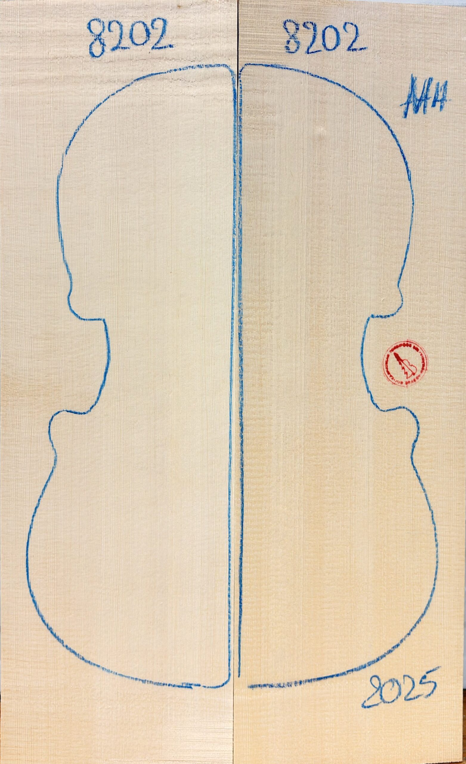 Violin No.8202 Top